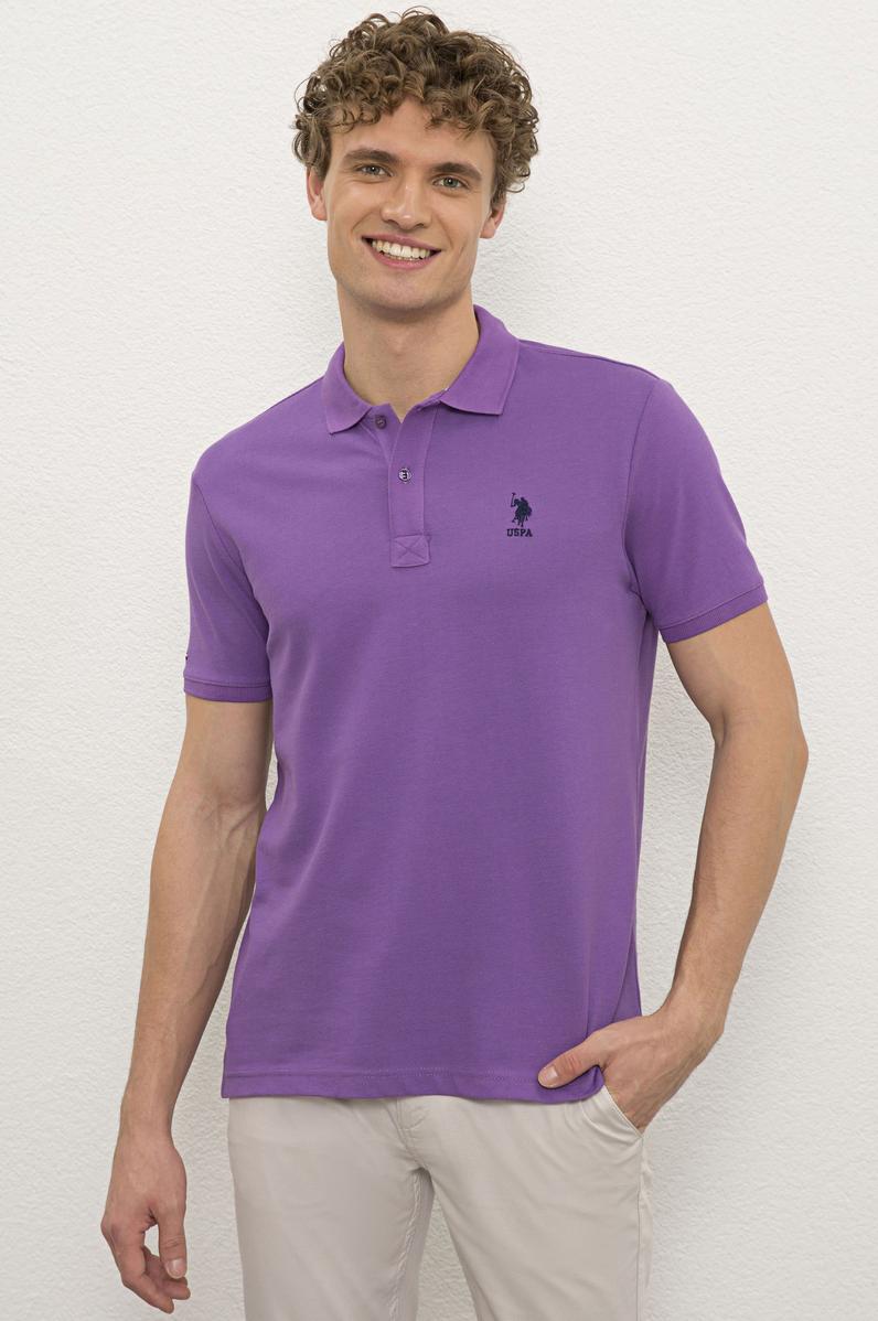 Erkek Menekşe Basic Tişört