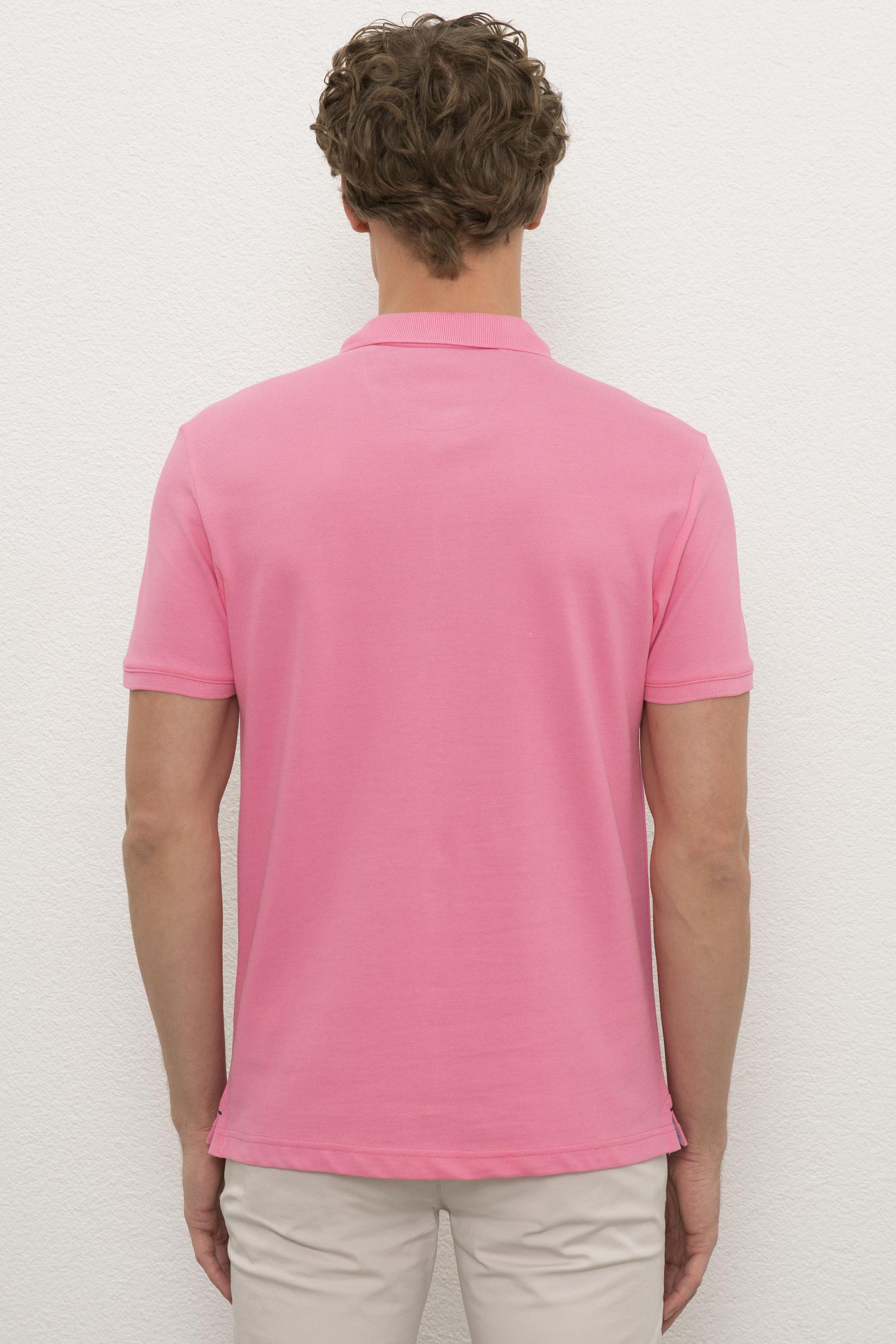 Erkek Pembe Basic Tişört