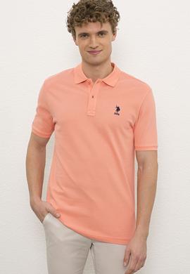 Erkek Somon Polo Yaka T-Shirt Basic - 50222614083