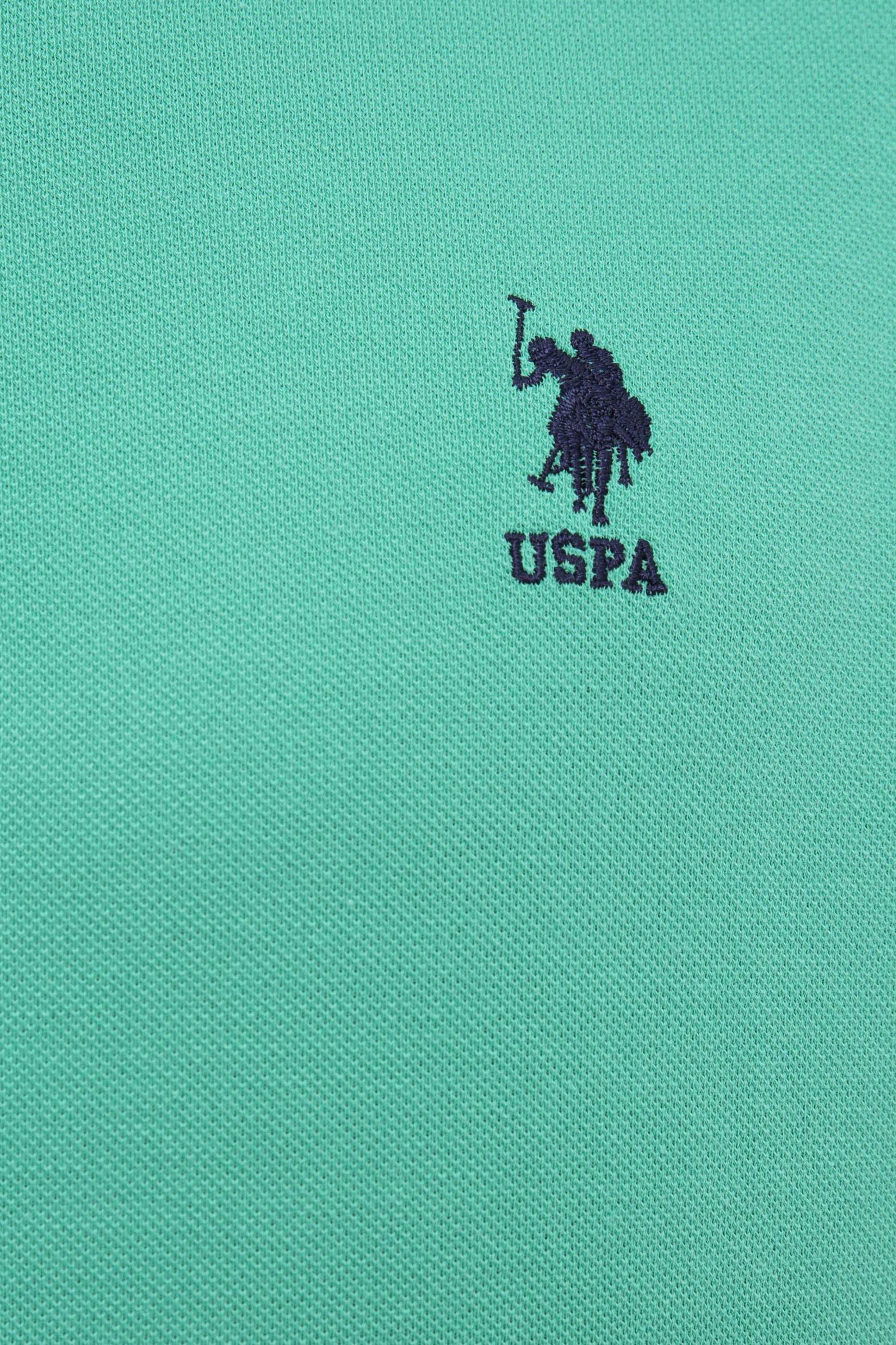 Erkek Yeşil Polo Yaka T-Shirt Basic