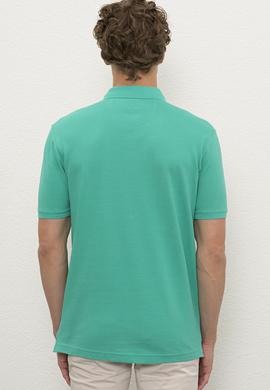 Erkek Yeşil Polo Yaka T-Shirt Basic - 50222614111