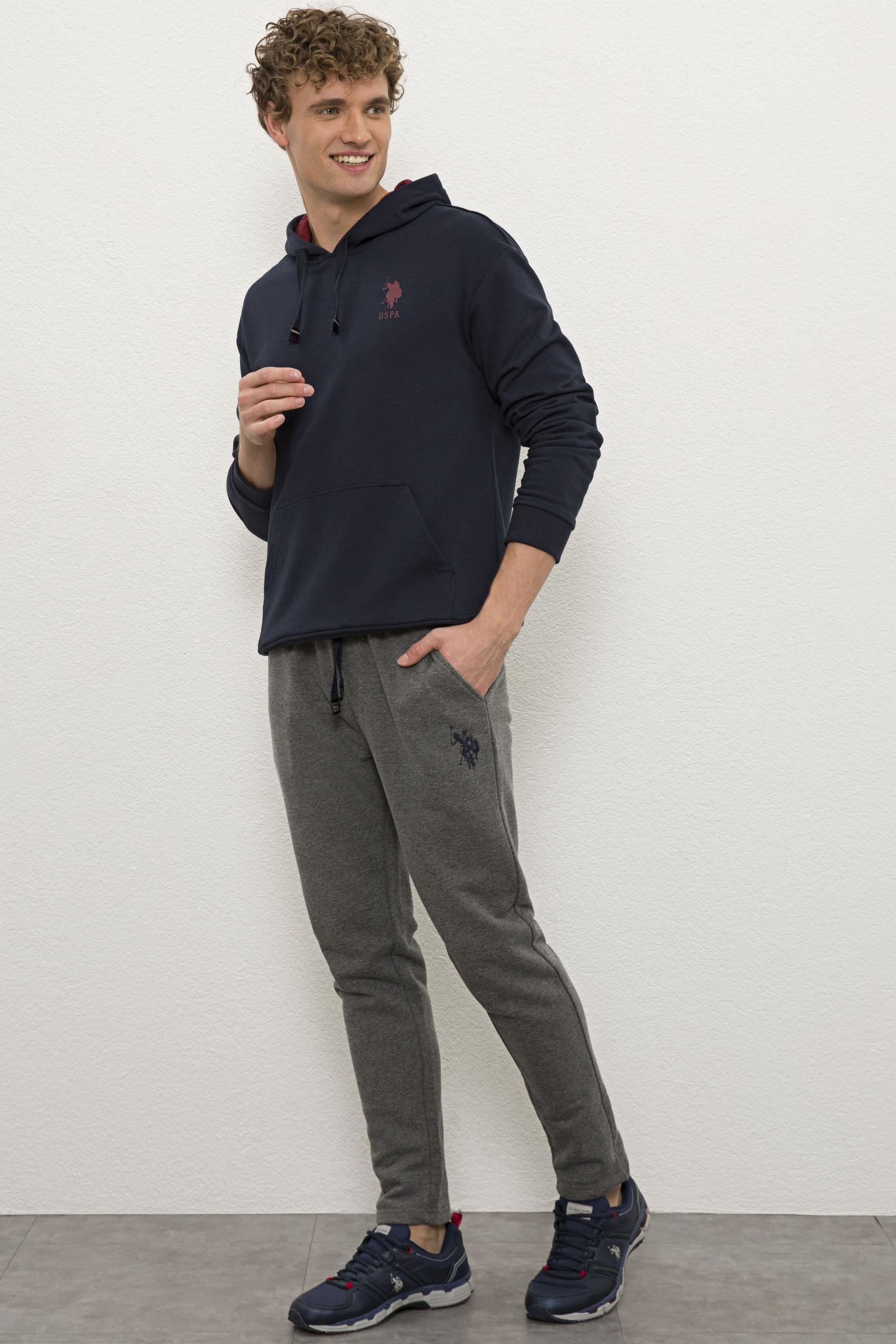 Erkek Antrasit Melanj Eşofman Altı