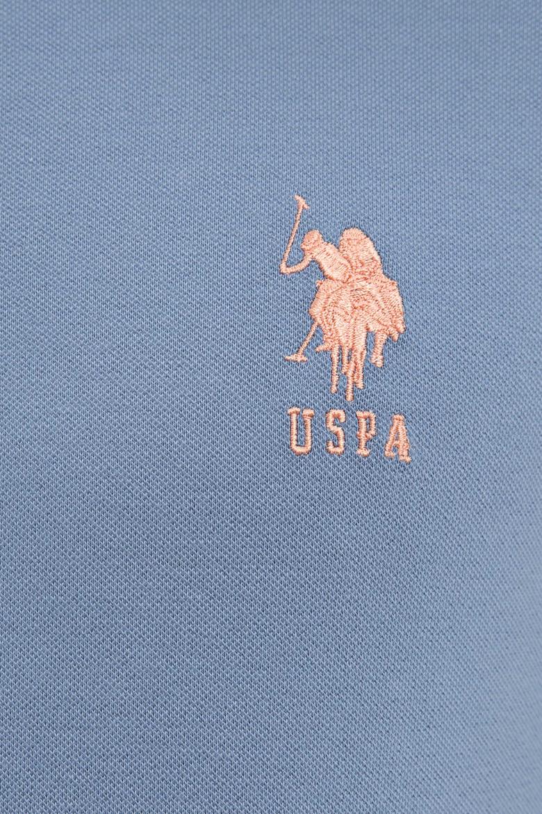 Erkek İndigo Polo Yaka T-Shirt Basic - 50221070018