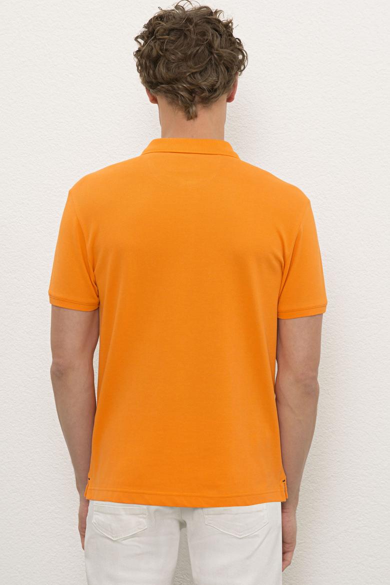 Erkek Turuncu Polo Yaka T-Shirt Basic - 50222632189