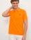 Erkek Turuncu Polo Yaka T-Shirt Basic