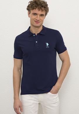 Erkek Lacivert Polo Yaka T-Shirt Basic - 50221070039