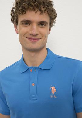 Erkek Kobalt Polo Yaka T-Shirt Basic - 50221070079