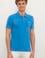 Erkek Kobalt Polo Yaka T-Shirt Basic