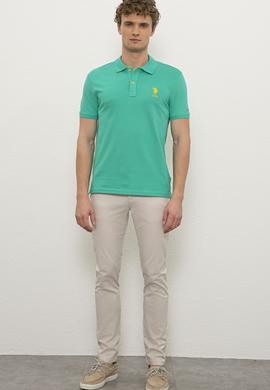 Erkek Yeşil Polo Yaka T-Shirt Basic - 50221070069