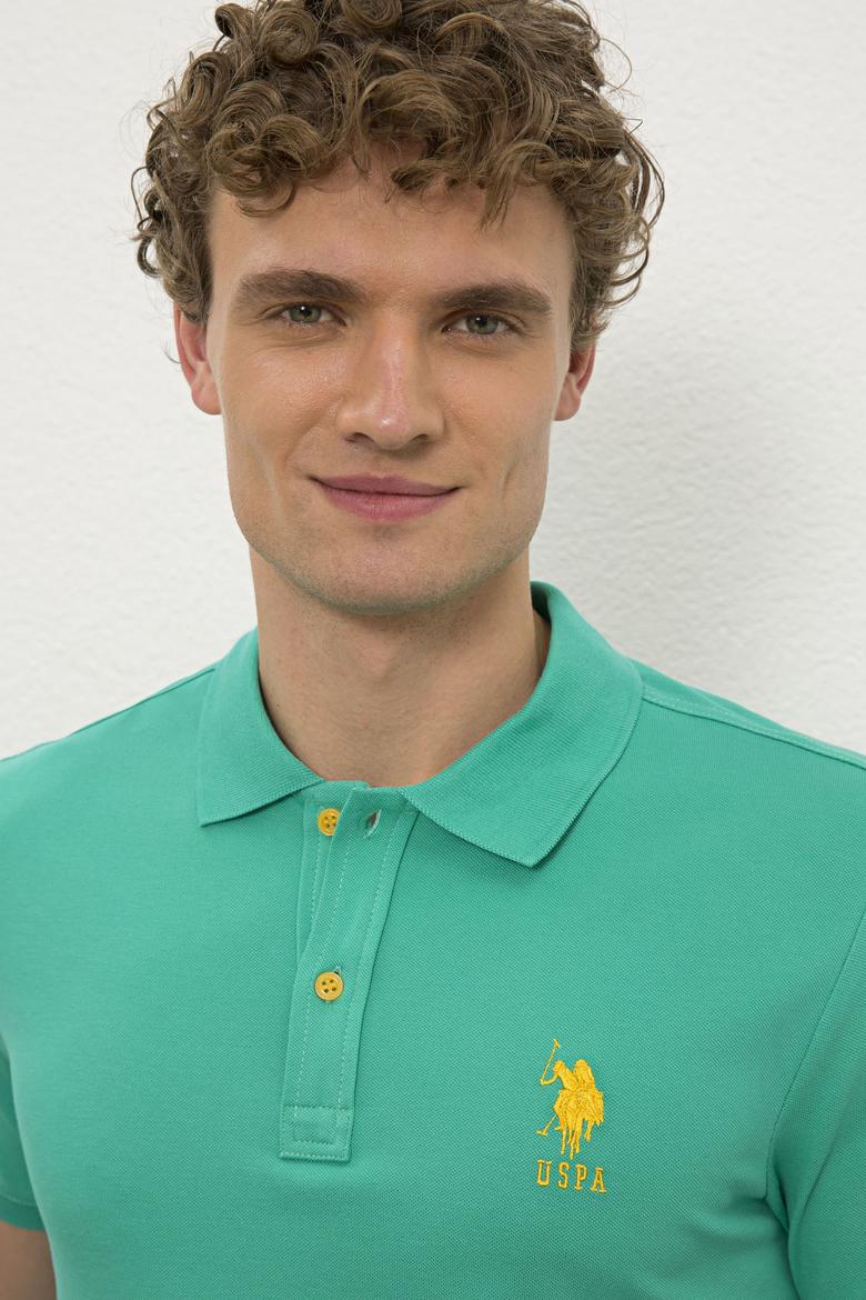 Erkek Yeşil Polo Yaka T-Shirt Basic - 50221070069