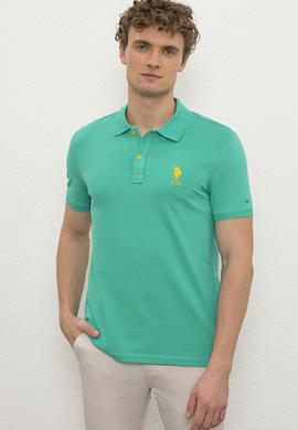Erkek Yeşil Polo Yaka T-Shirt Basic - 50221070069