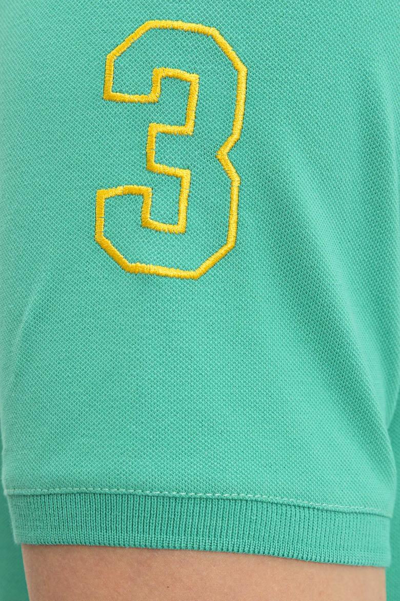 Erkek Yeşil Polo Yaka T-Shirt Basic - 50221070069