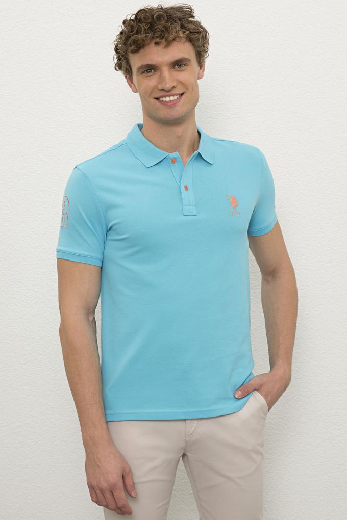 Erkek Turkuaz Basic Tişört