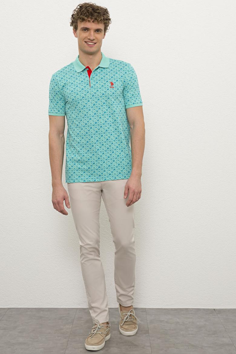 Erkek Mint Yeşili Polo Yaka T-Shirt - 50217898008