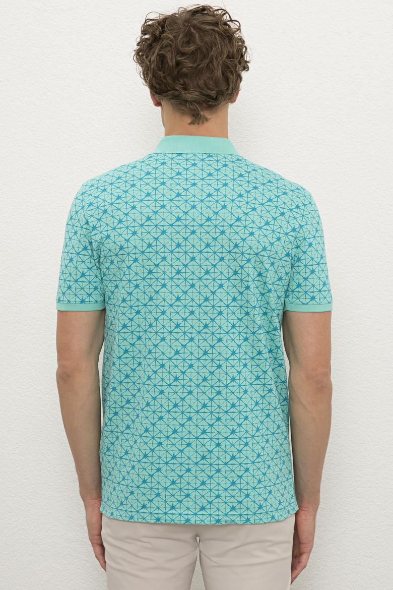 Erkek Mint Yeşili Polo Yaka T-Shirt - 50217898008