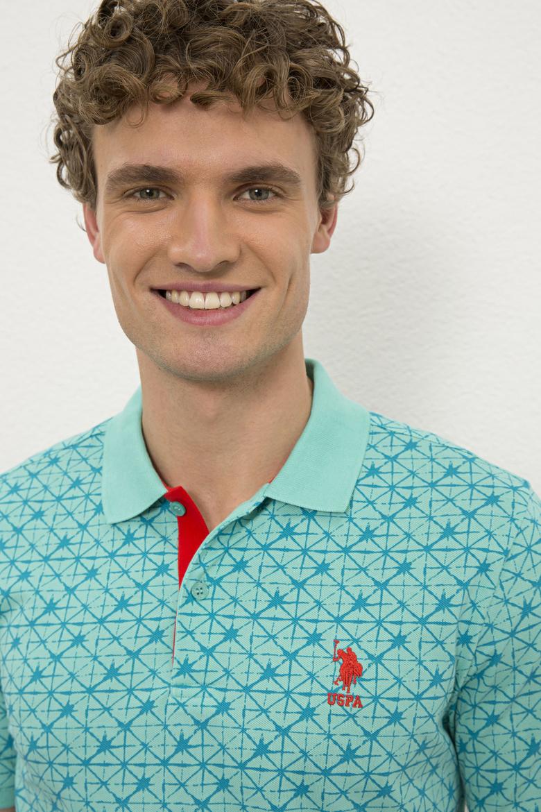 Erkek Mint Yeşili Polo Yaka T-Shirt - 50217898008