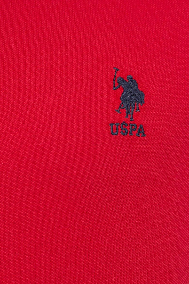 Erkek Kırmızı Polo Yaka Basic Tişört - 50222614035