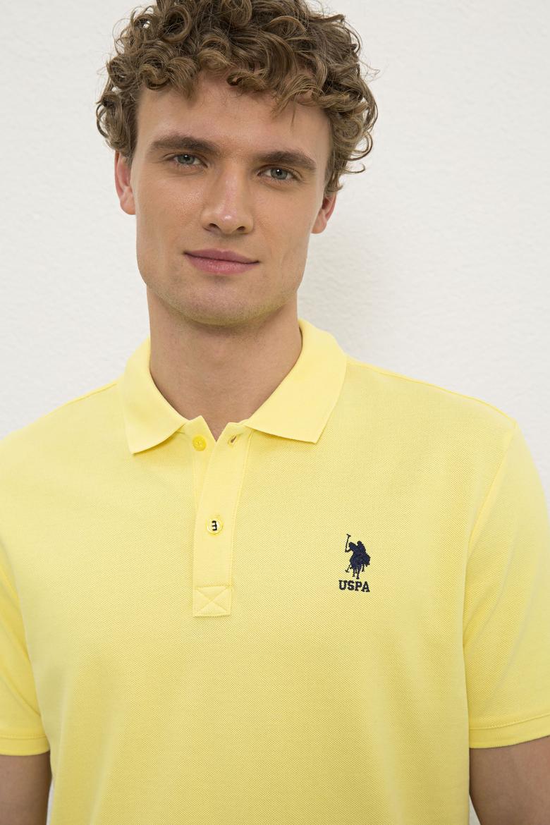 Erkek Sarı  Polo Yaka T-Shirt Basic - 50222614068