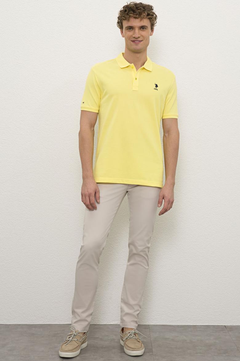 Erkek Sarı  Polo Yaka T-Shirt Basic - 50222614068