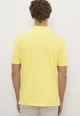Erkek Sarı  Polo Yaka T-Shirt Basic - 50222614068