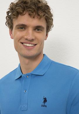 Erkek Kobalt Mavi Basic Tişört - 50222614141