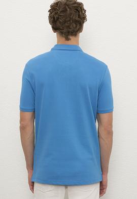 Erkek Kobalt Mavi Basic Tişört - 50222614141