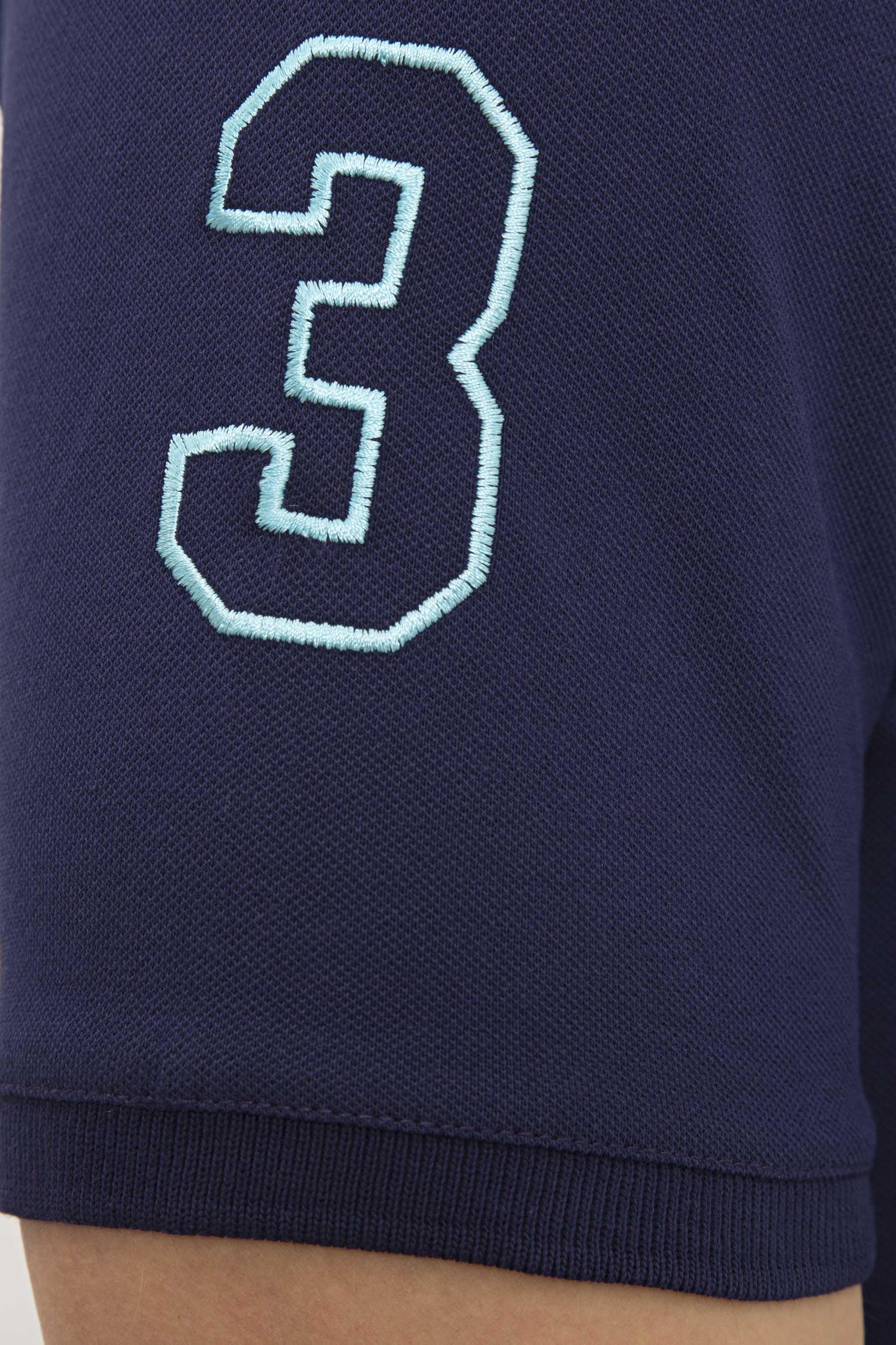 Erkek Lacivert Polo Yaka T-Shirt Basic - Image 6