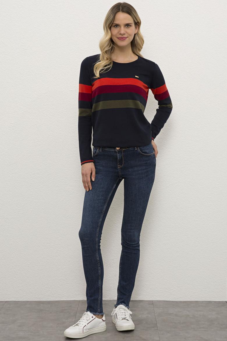 Kadın Mavi Denim Pantolon