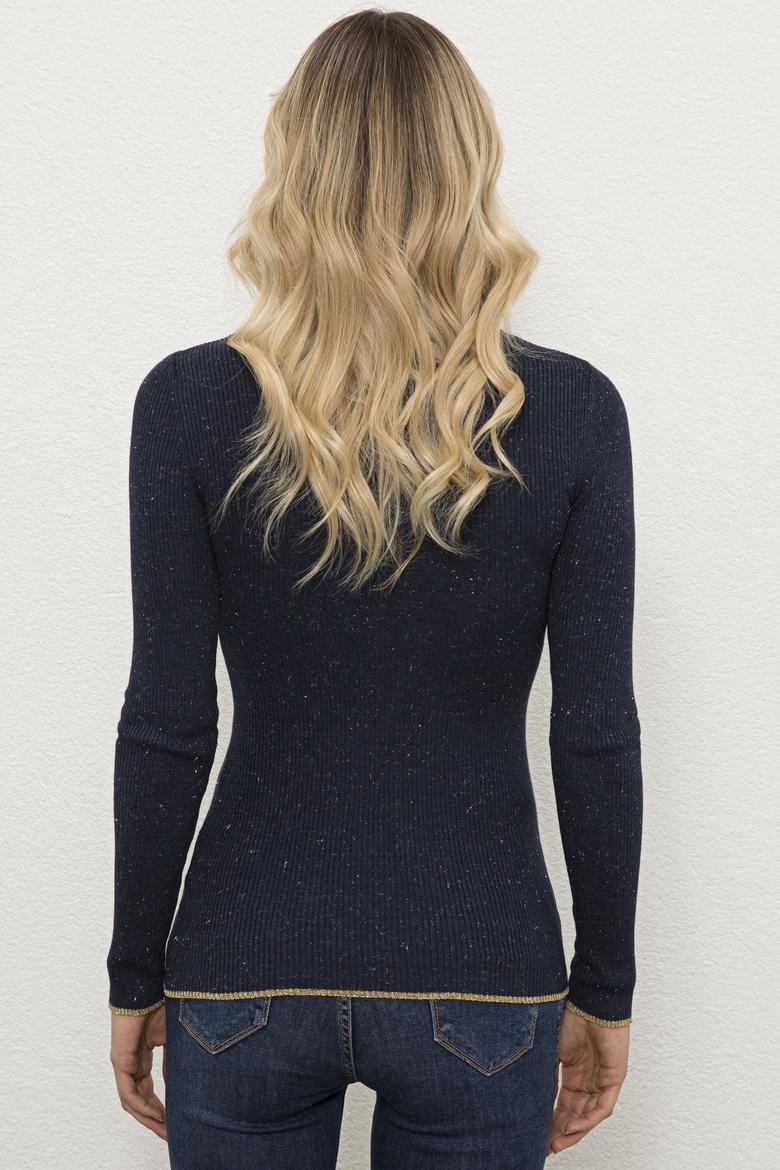 Kadın Lacivert Kazak - 50223889009