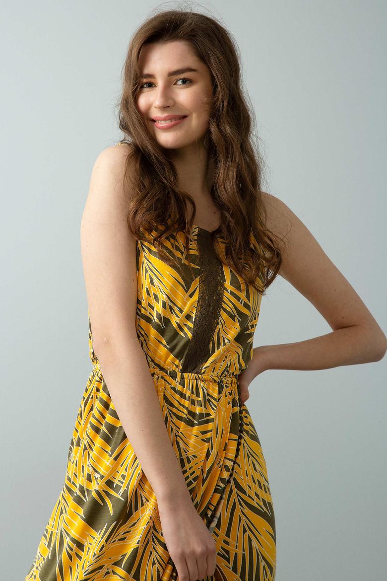 Beyaz Örme Elbise - 50186622024