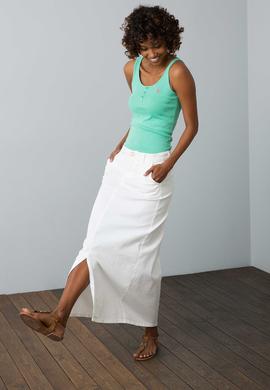 Beyaz Dokuma Etek - 50187333057