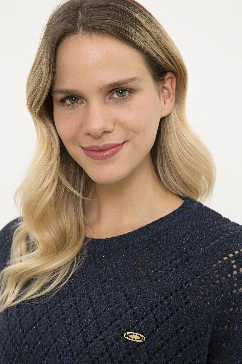 Kadın Lacivert Kazak - 50225384003