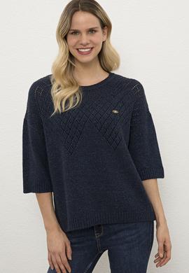 Kadın Lacivert Kazak - 50225384003