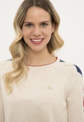 Kadın Krem Kazak - 50225385018