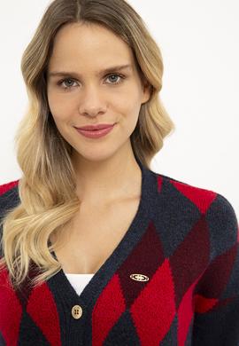 Kadın Lacivert Triko Hırka - 50225226011