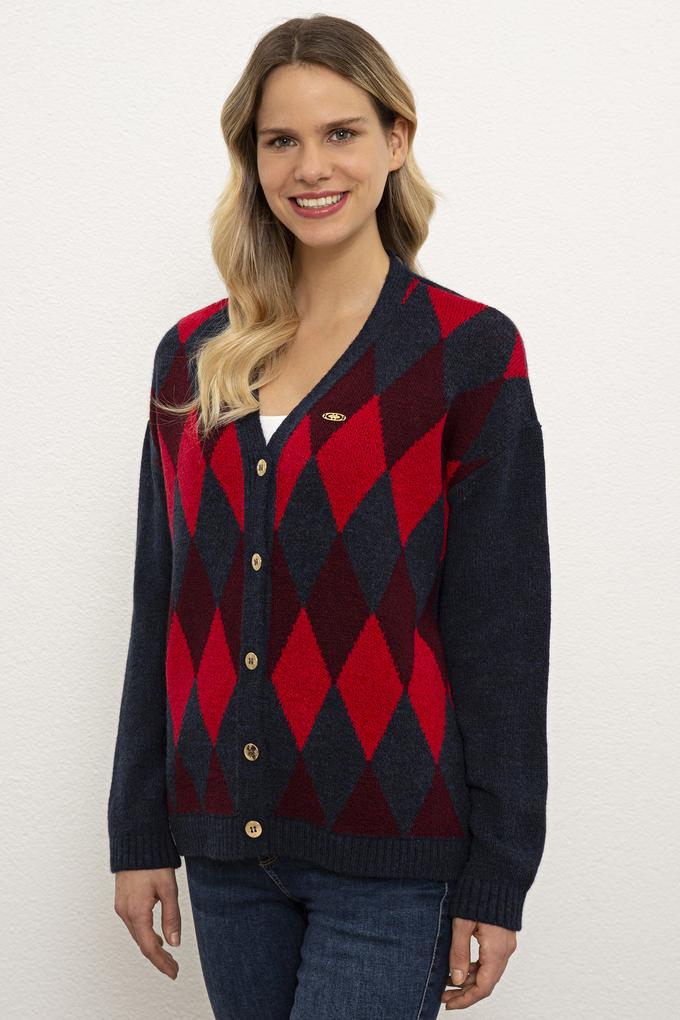 Kadın Lacivert Triko Hırka