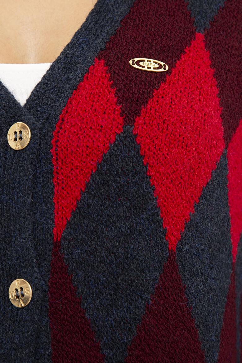 Kadın Lacivert Triko Hırka - 50225226011