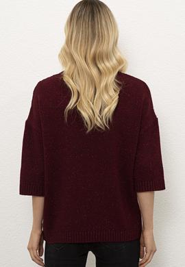 Kadın Bordo Kazak - 50225384022