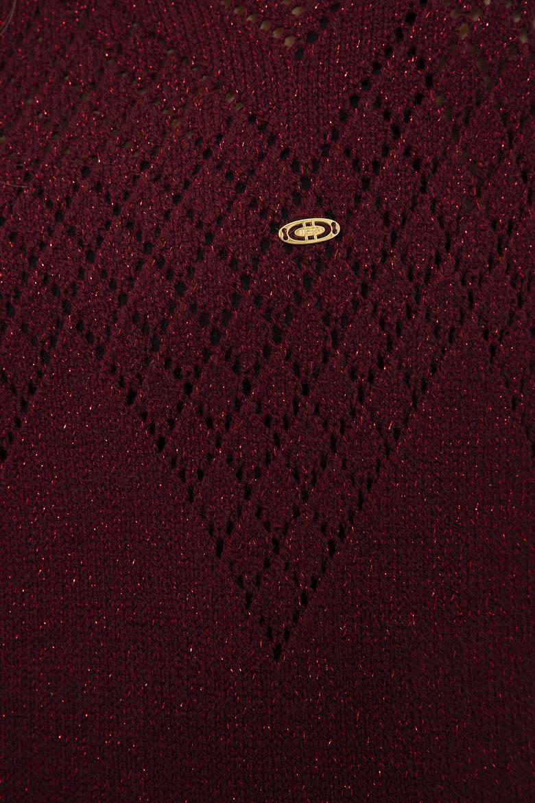 Kadın Bordo Kazak - 50225384022