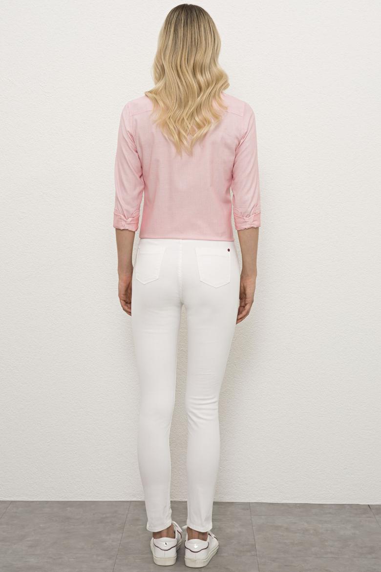 Kadın Beyaz Jean Pantolon - 50216731001