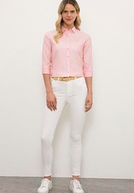 Kadın Beyaz Jean Pantolon - 50216731001