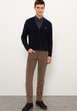 Erkek Lacivert Basic Triko Hırka - 50224887053