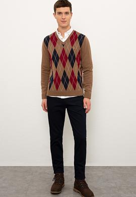 Erkek Kahverengi Kazak - 50228358016