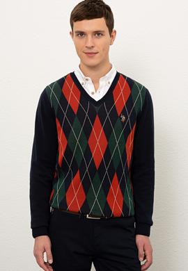 Erkek Lacivert Kazak - 50228358026