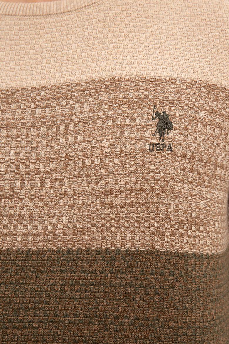 Erkek Koyu Haki Melanj Kazak - 50228566020