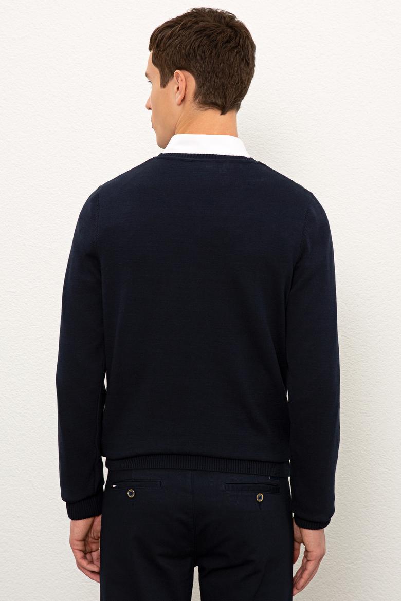 Erkek Lacivert Kazak - 50228358026