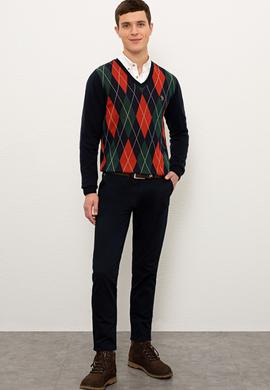 Erkek Lacivert Kazak - 50228358026