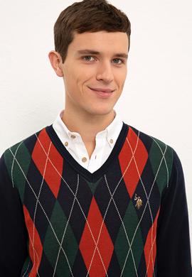 Erkek Lacivert Kazak - 50228358026