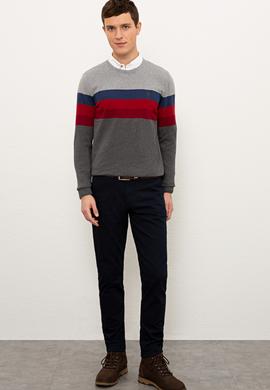 Erkek Antrasit Melanj Kazak - 50223876038