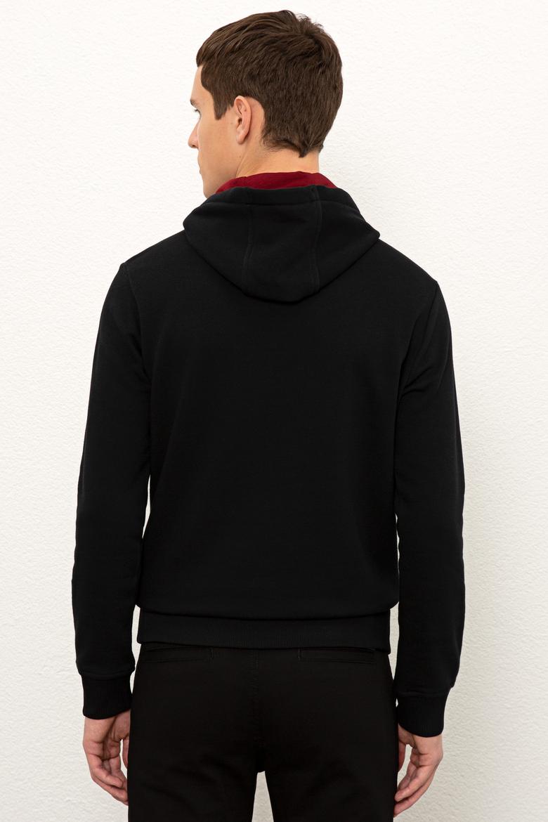 Erkek Siyah Basic Sweatshirt - 50225500043